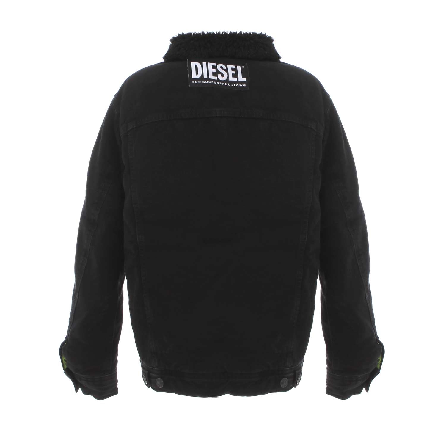 GIACCA DI JEANS NERA CON INTERNI TEDDY - annameglio.com abbigliamento moda