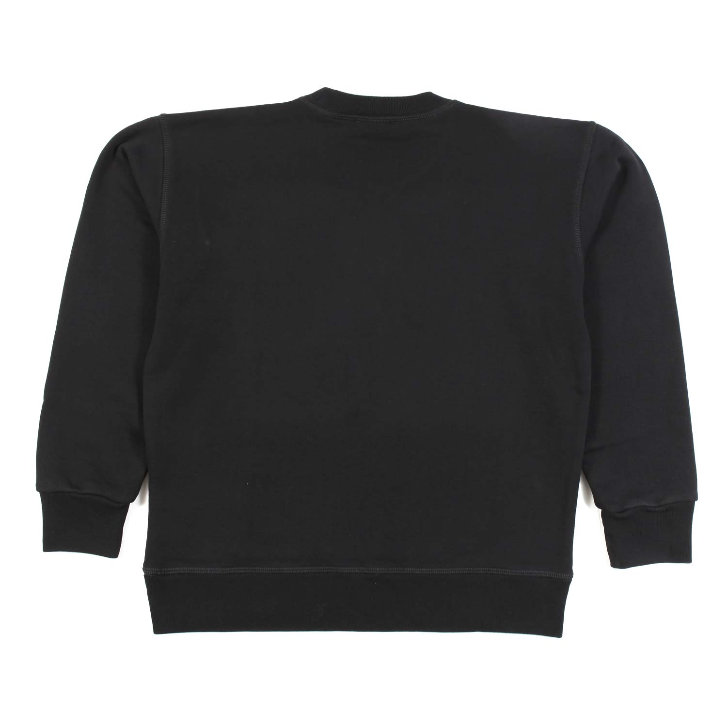 FELPA NERA CON LOGHI BIANCHI E ROSSI - annameglio.com abbigliamento moda