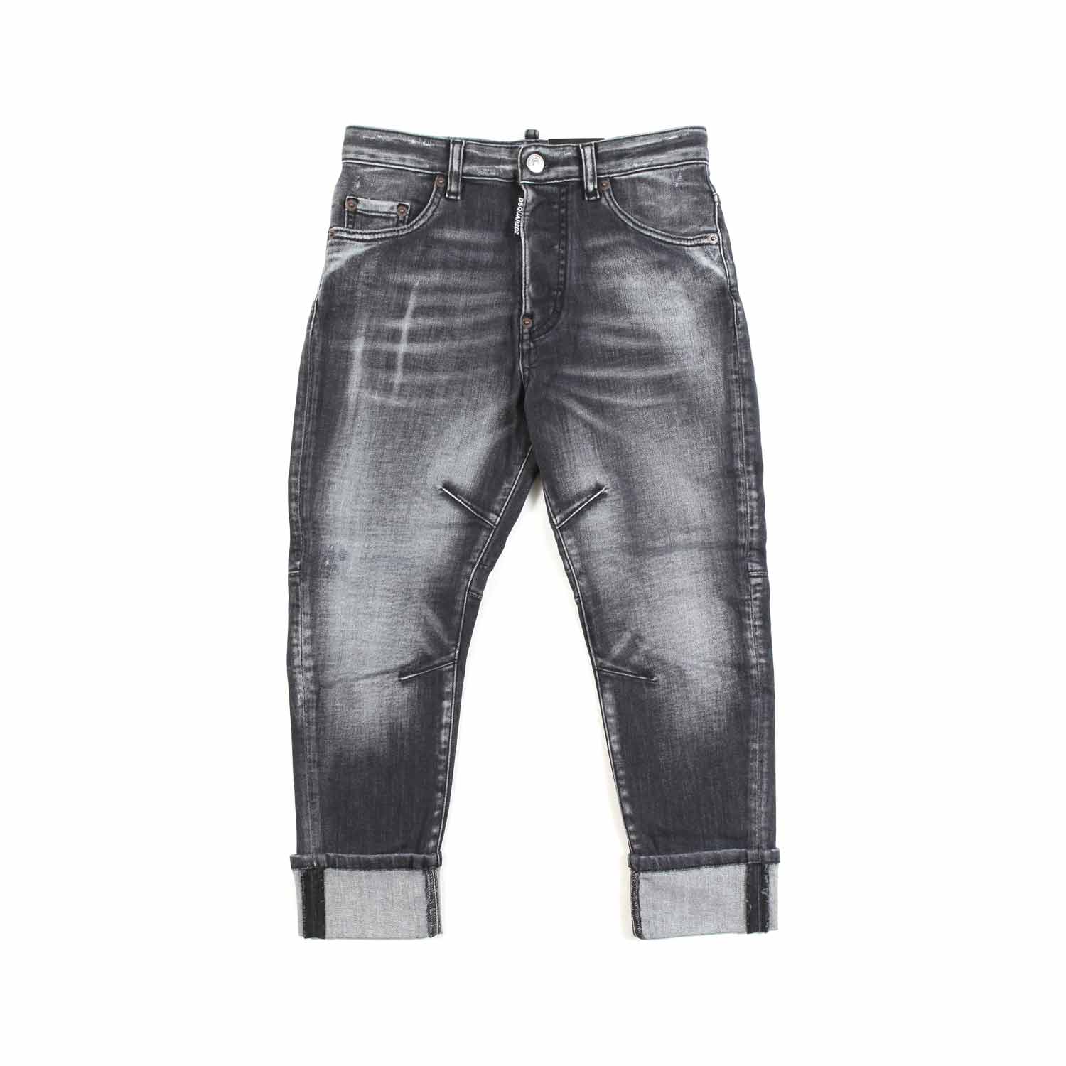 JEANS STONE WASHED GRIGIO BAMBINO E TEEN - annameglio.com abbigliamento moda