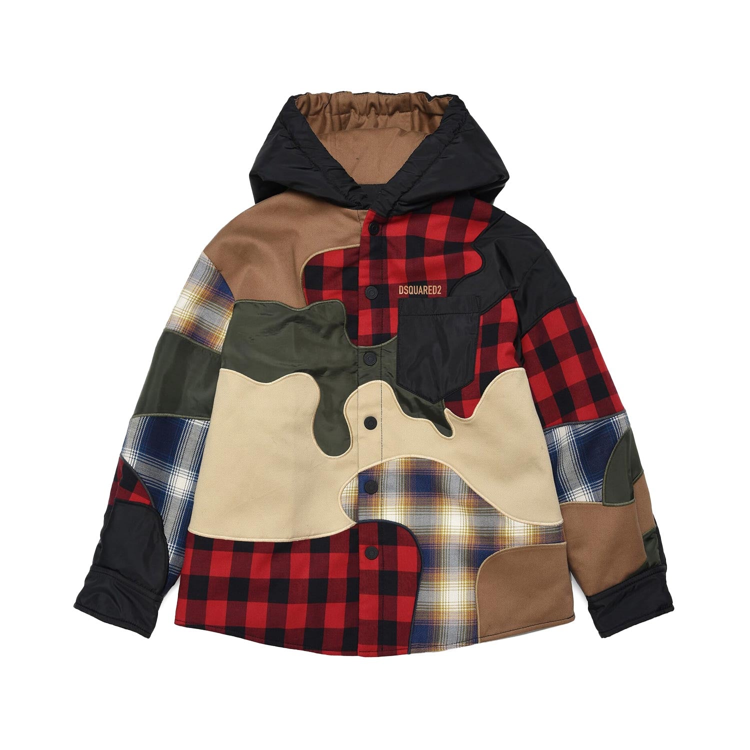 GIUBBOTTO MULTICOLOR CON CAPPUCCIO - annameglio.com abbigliamento moda