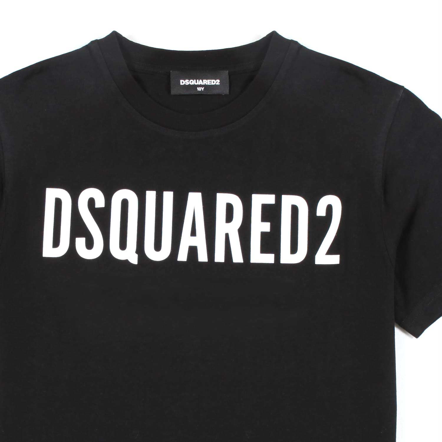 T-SHIRT NERA CON LOGO BIANCO - annameglio.com abbigliamento moda