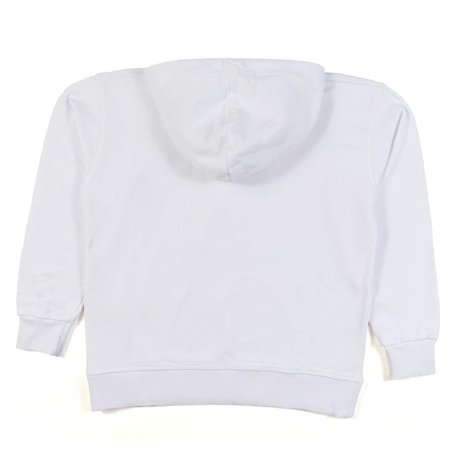 FELPA HOODIE BIANCA CON FOGLIA ROSSA - annameglio.com abbigliamento moda