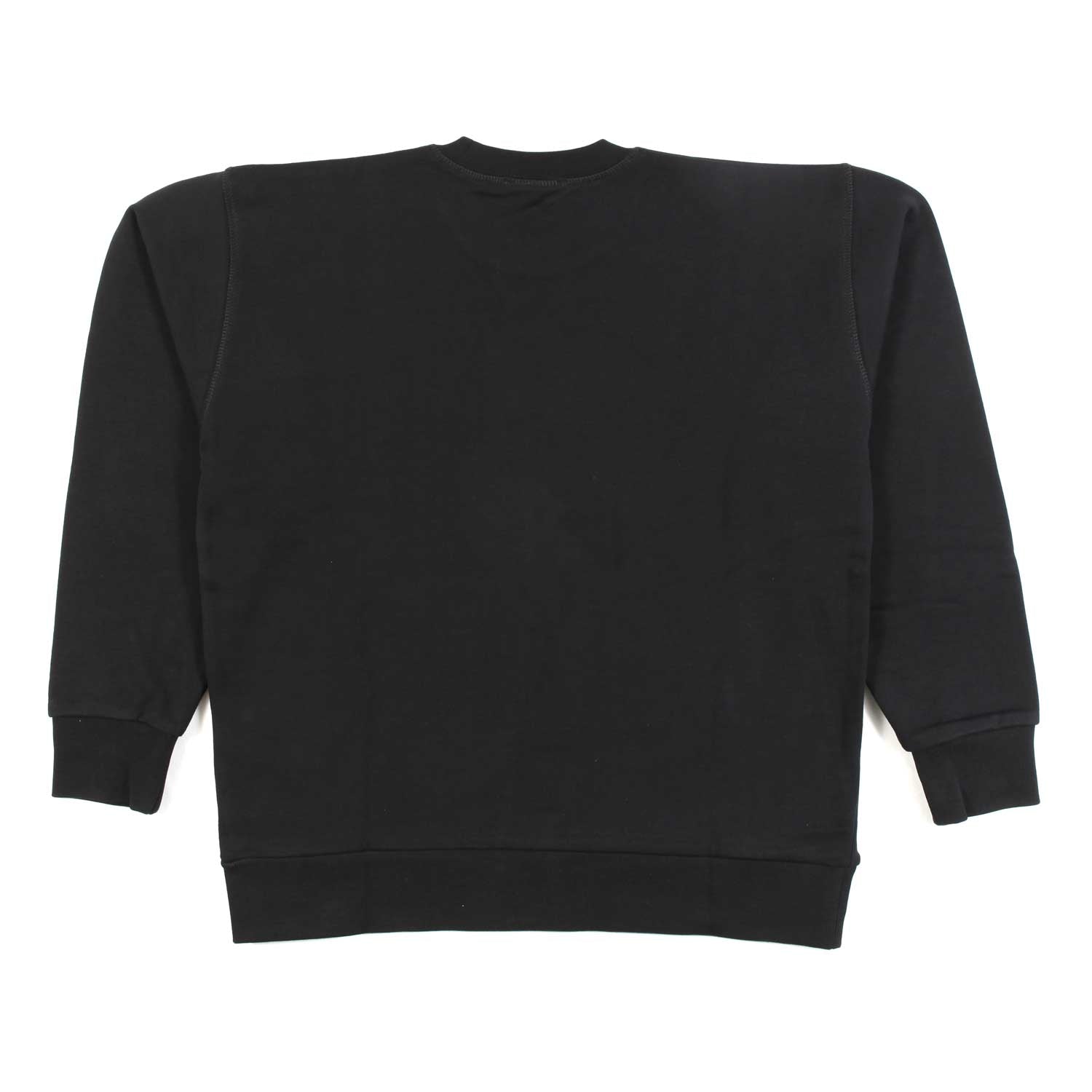 FELPA NERA CON LOGO BIANCO - annameglio.com abbigliamento moda