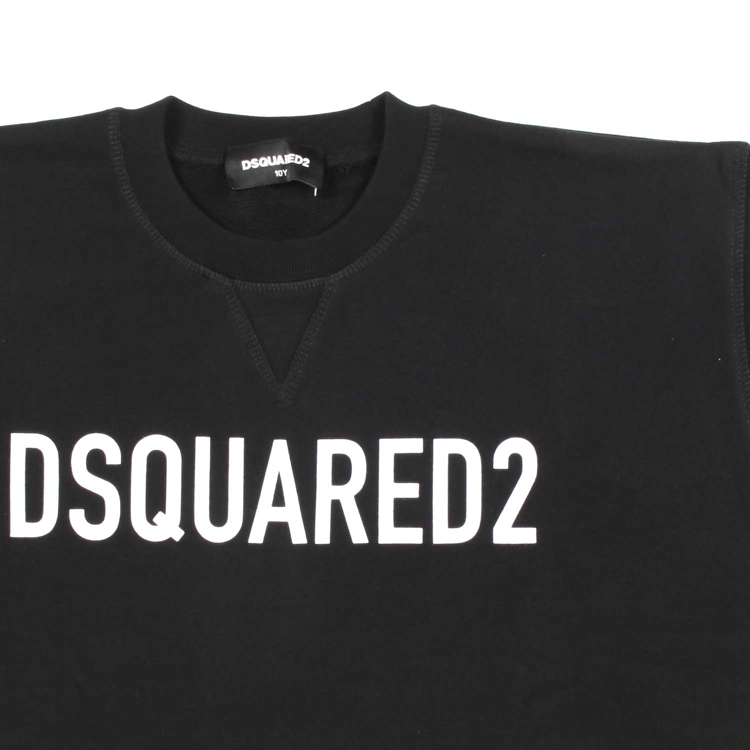 FELPA NERA CON LOGO BIANCO - annameglio.com abbigliamento moda