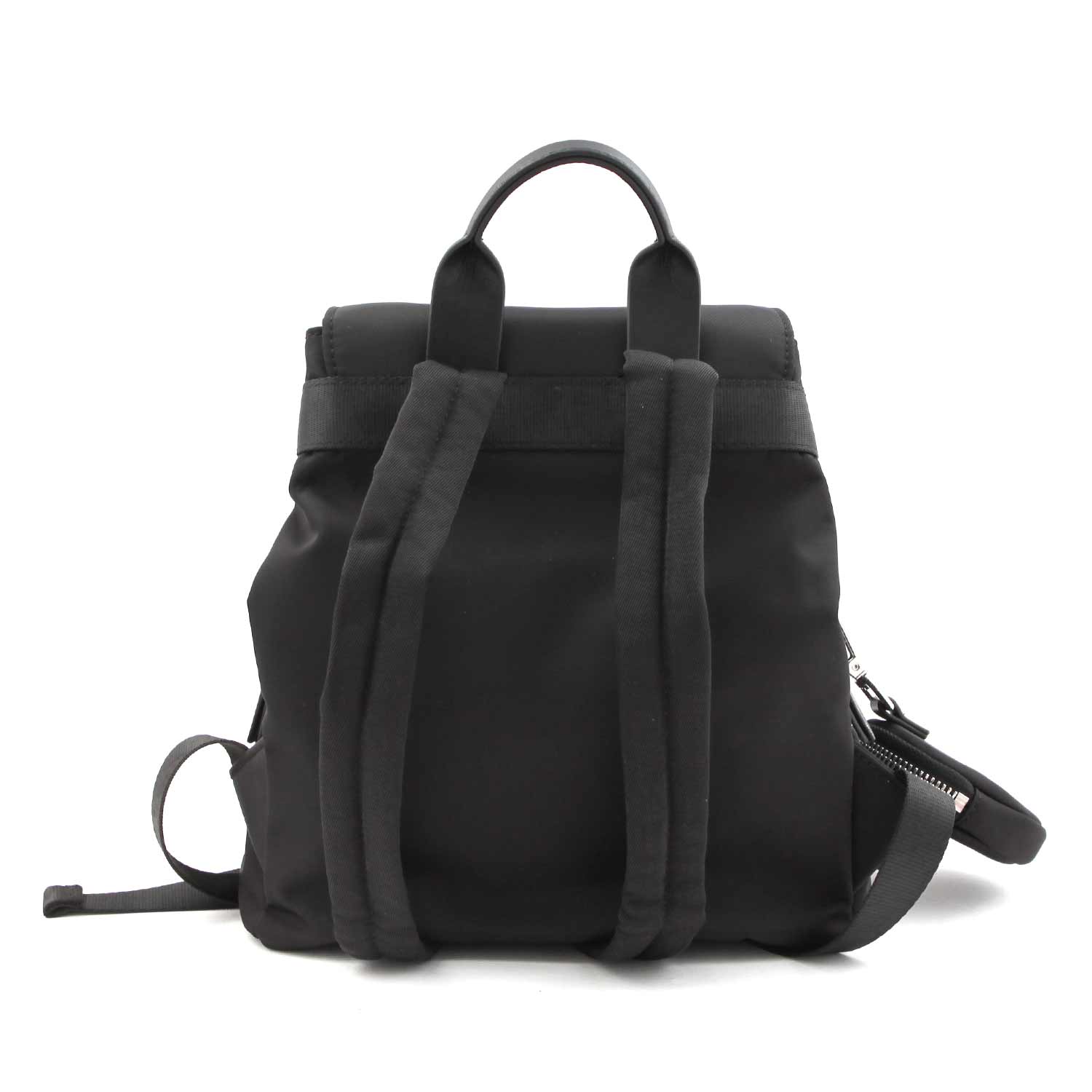 ZAINO NERO CON LOGO BIANCO BAMBINA E TEENAGER - annameglio.com abbigliamento moda