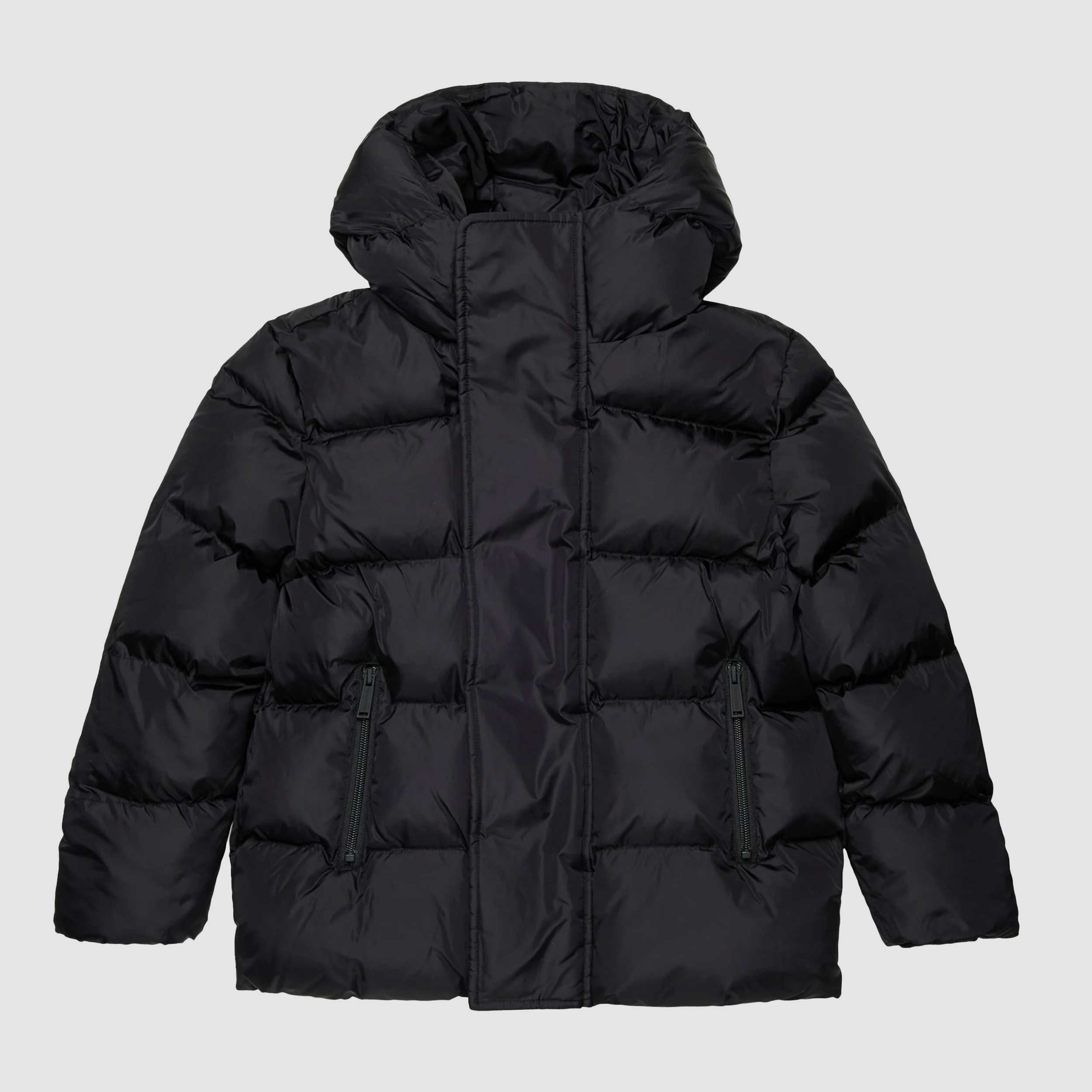 GIUBBOTTO UNISEX NERO CON LOGHI BIANCHI - annameglio.com abbigliamento moda