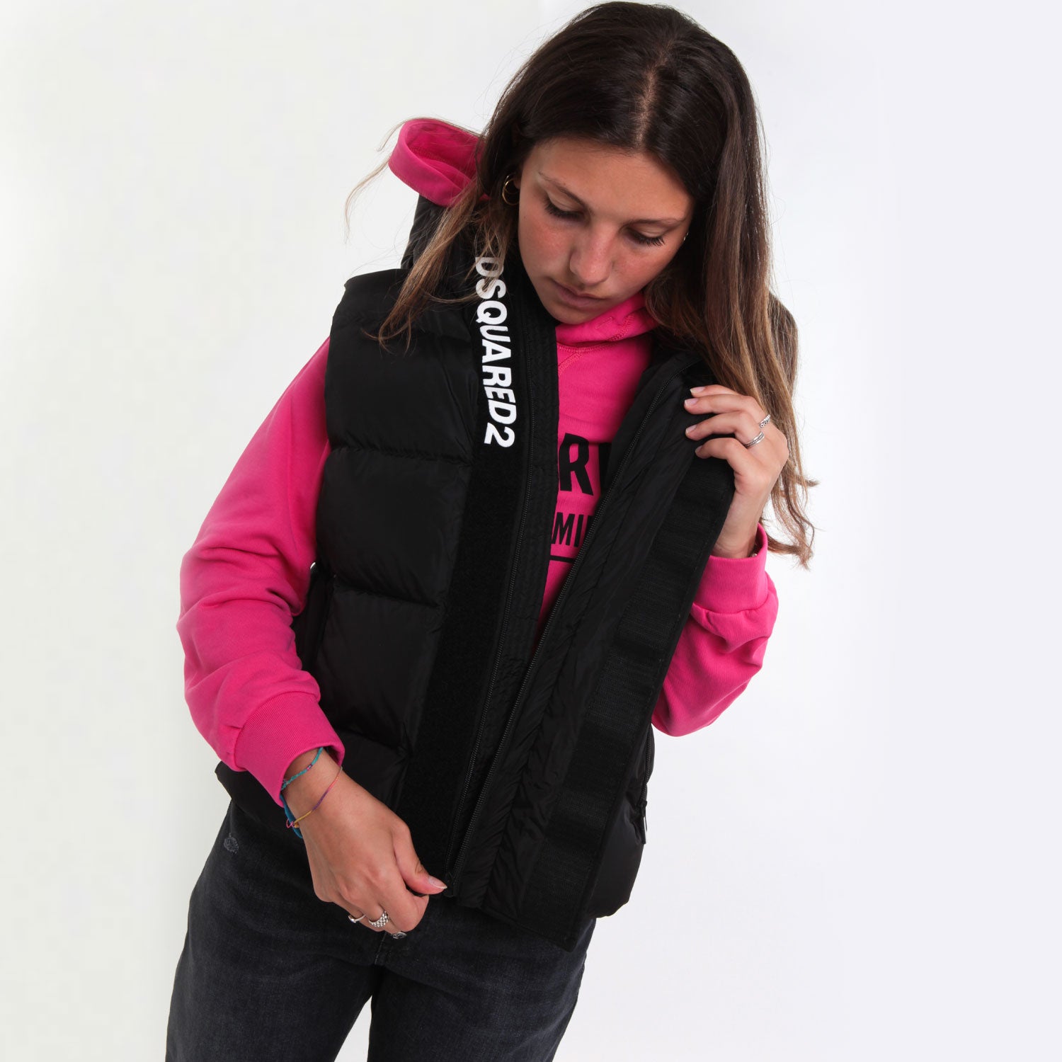 GILET NO-GENDER NERO IN NYLON TRAPUNTATO - annameglio.com abbigliamento moda