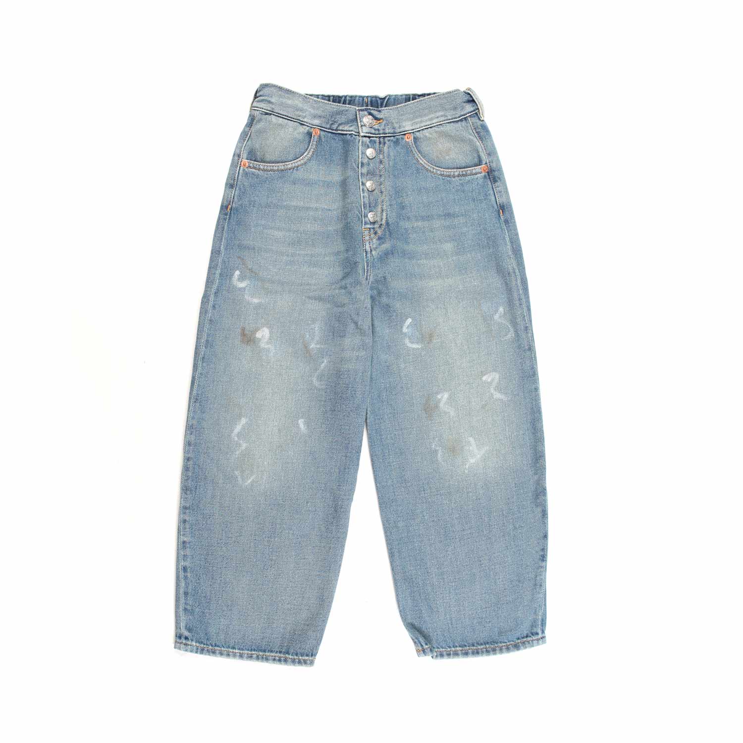 JEANS WIDE LEG CHIARO BAMBINA E TEEN - annameglio.com abbigliamento moda