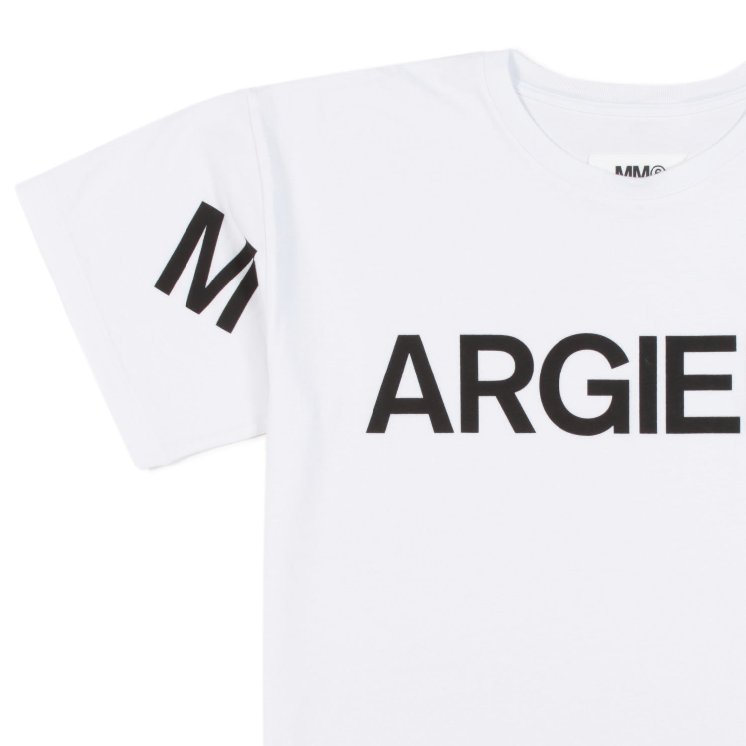 T-SHIRT BIANCA CON LOGO NERO BAMBINA E RAGAZZA - annameglio.com abbigliamento moda