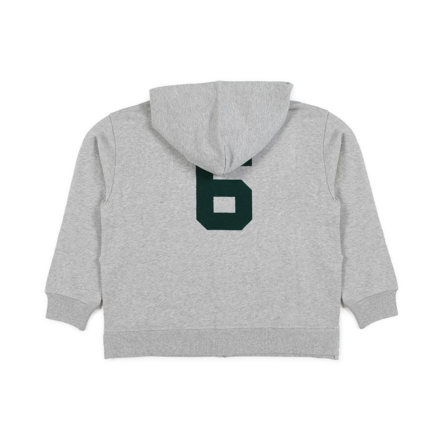 FELPA HOODIE GRIGIA CON LOGO VERDE BAMBINA E TEEN - annameglio.com abbigliamento moda