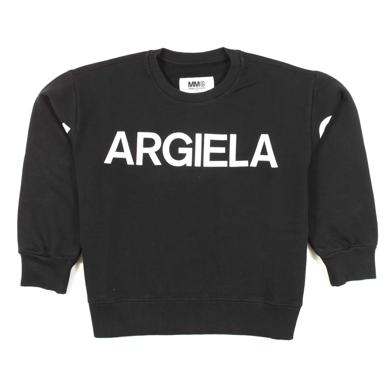 FELPA NERA CON LOGO BIANCO BAMBINA E RAGAZZA - annameglio.com abbigliamento moda