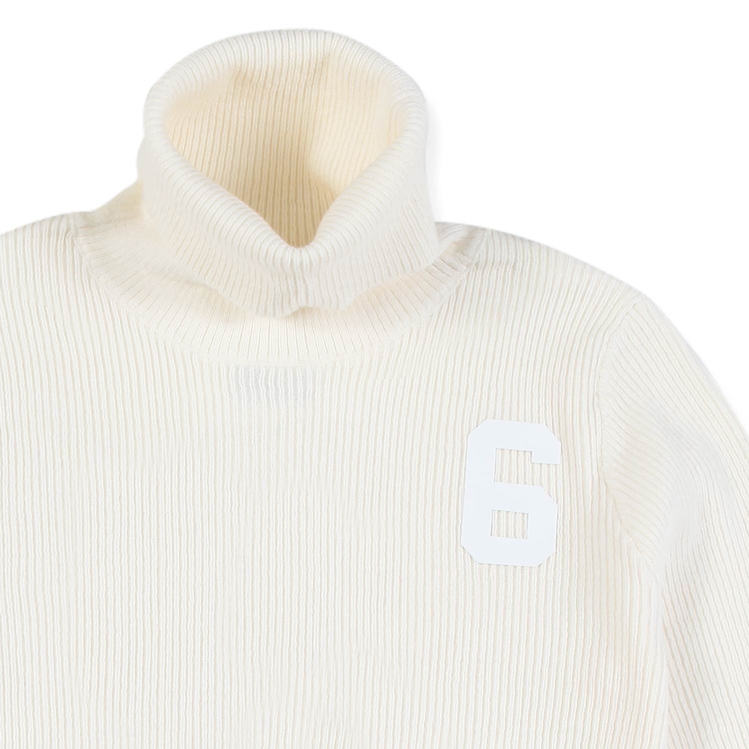 PULL DOLCEVITA BIANCO PANNA BAMBINA E RAGAZZA - annameglio.com abbigliamento moda