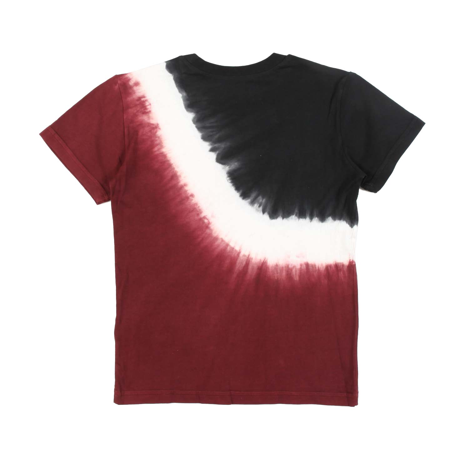 T-SHIRT UNISEX BORDEAUX, BIANCA E NERA TIE DYE - annameglio.com abbigliamento moda