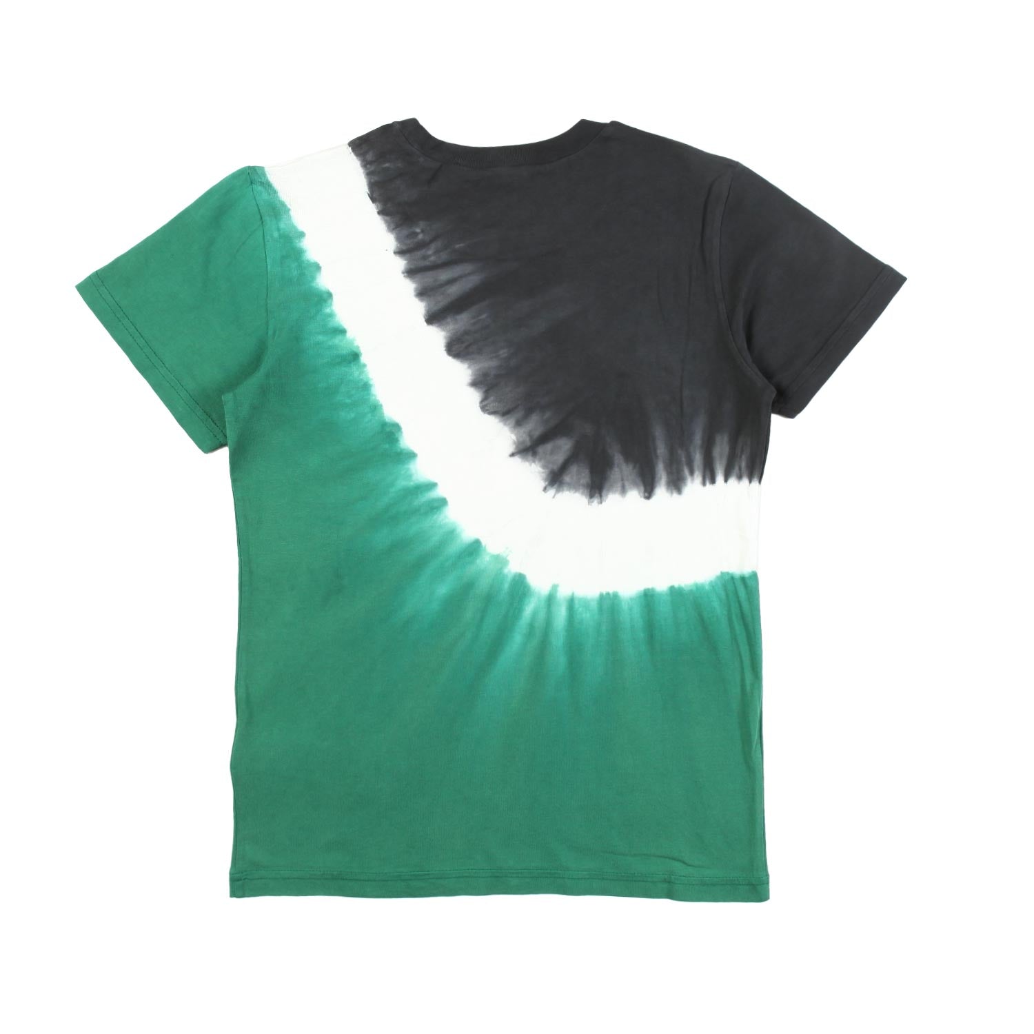 T-SHIRT UNISEX VERDE, BIANCA E NERA TIE DYE - annameglio.com abbigliamento moda