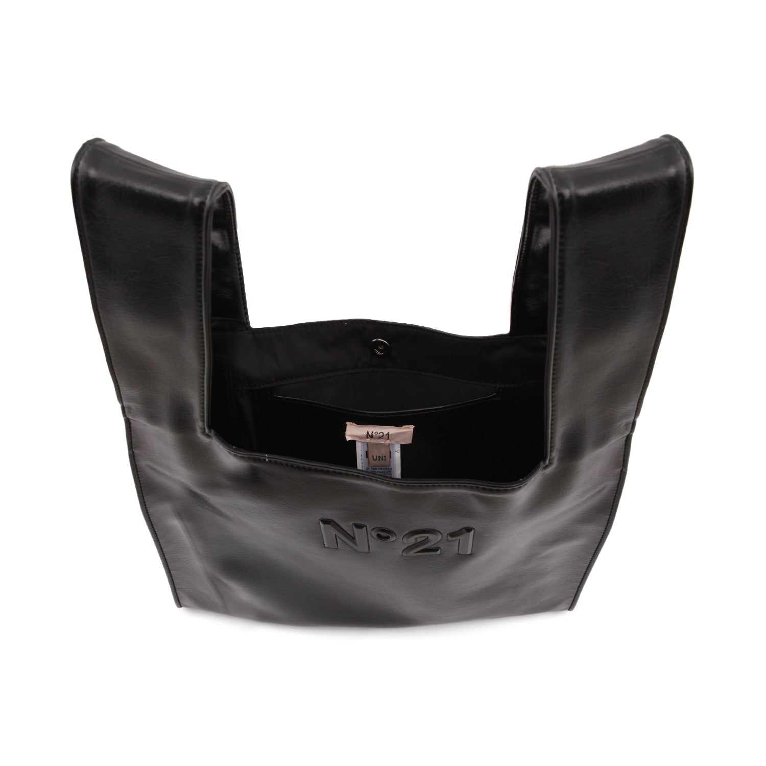 BORSA SHOPPER NERA CON LOGO BAMBINA E TEEN - annameglio.com abbigliamento moda