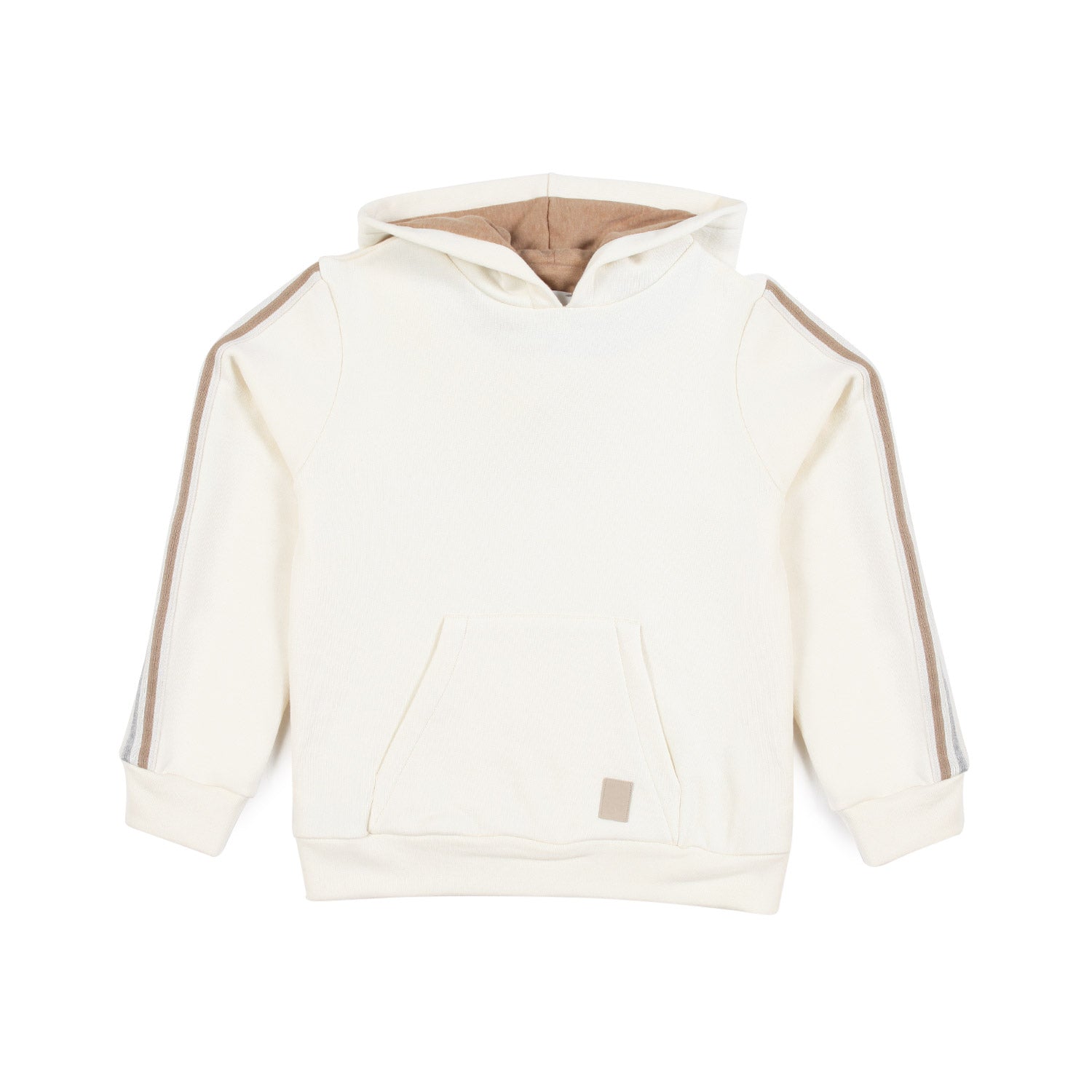 FELPA UNISEX PANNA CON CAPPUCCIO - annameglio.com abbigliamento moda