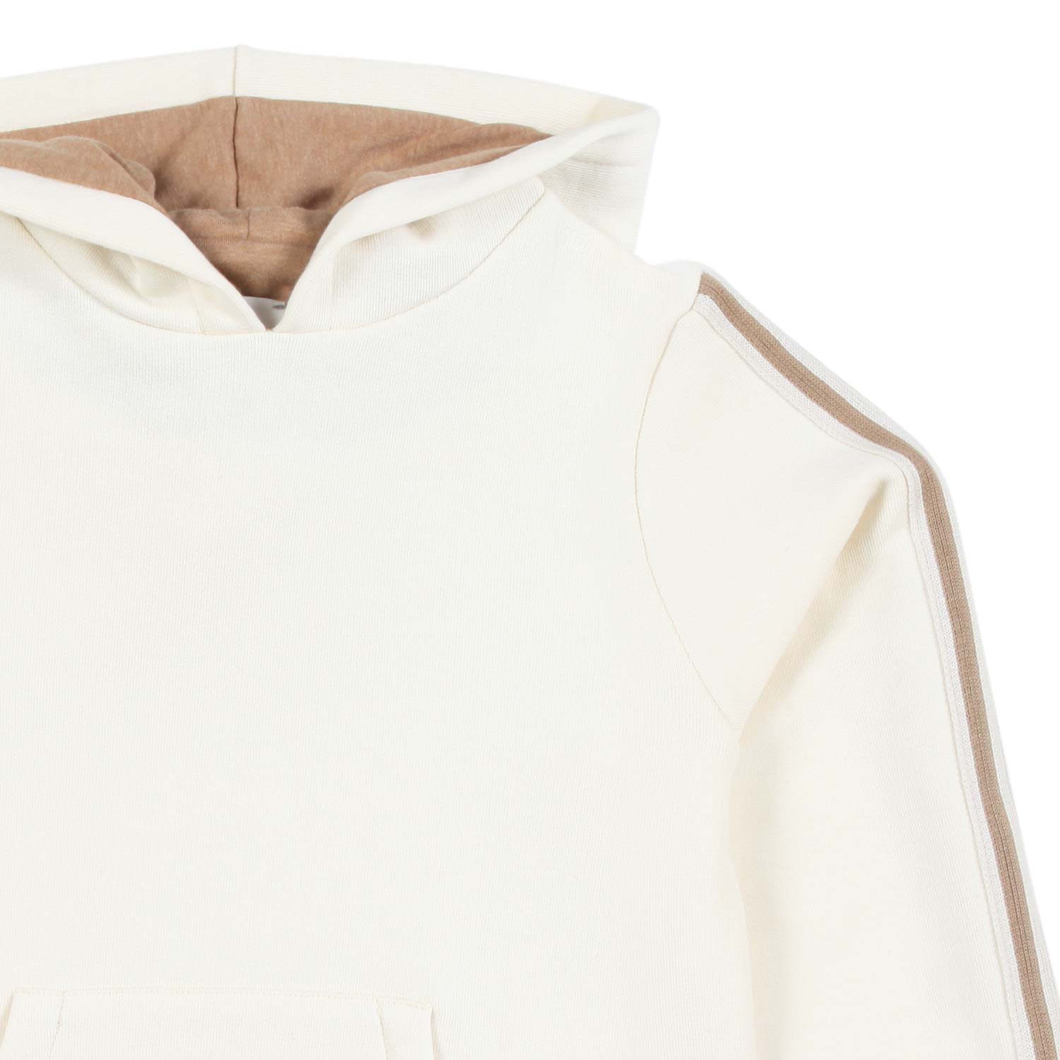 FELPA UNISEX PANNA CON CAPPUCCIO - annameglio.com abbigliamento moda