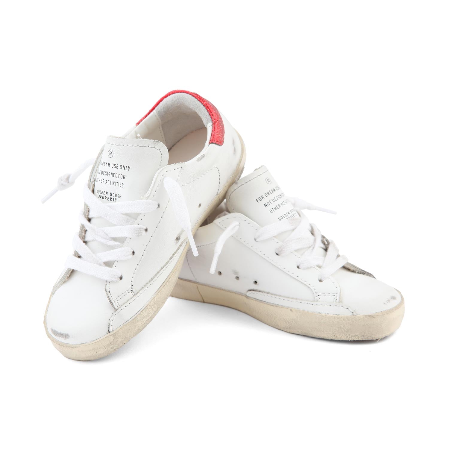 SNEAKER SSTAR BIANCA E ROSSA BABY UNISEX - annameglio.com abbigliamento moda