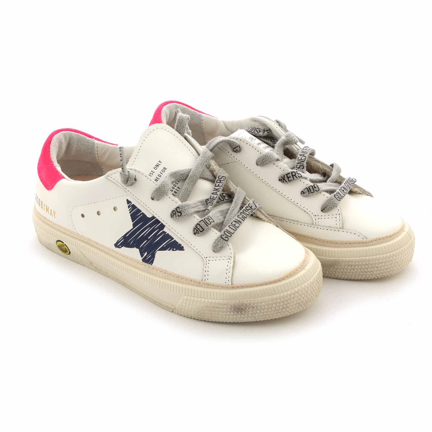 SNEAKER GGDB MAY BIANCA E ROSA FLUO RAGAZZA - annameglio.com abbigliamento moda