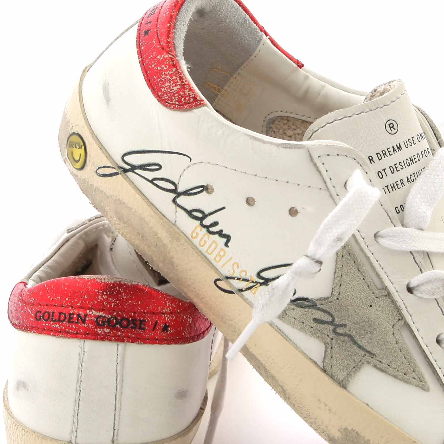 SNEAKER SSTAR BIANCA E ROSSA JUNIOR - annameglio.com abbigliamento moda
