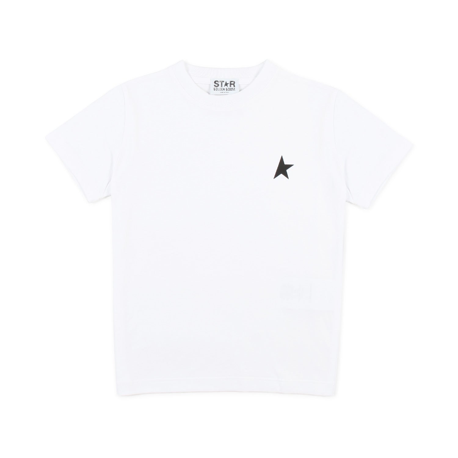 T-SHIRT UNISEX BIANCA CON STELLA NERA BAMBINO - annameglio.com abbigliamento moda