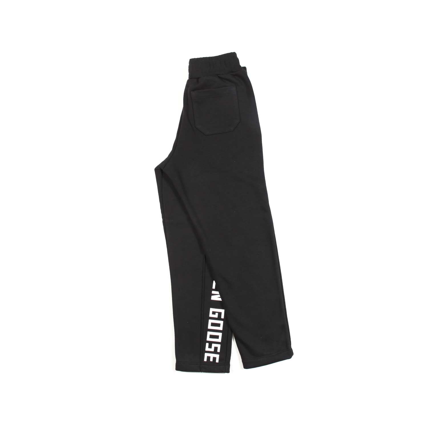 PANTALONE TUTA NERO CON LOGO BIANCO - annameglio.com abbigliamento moda