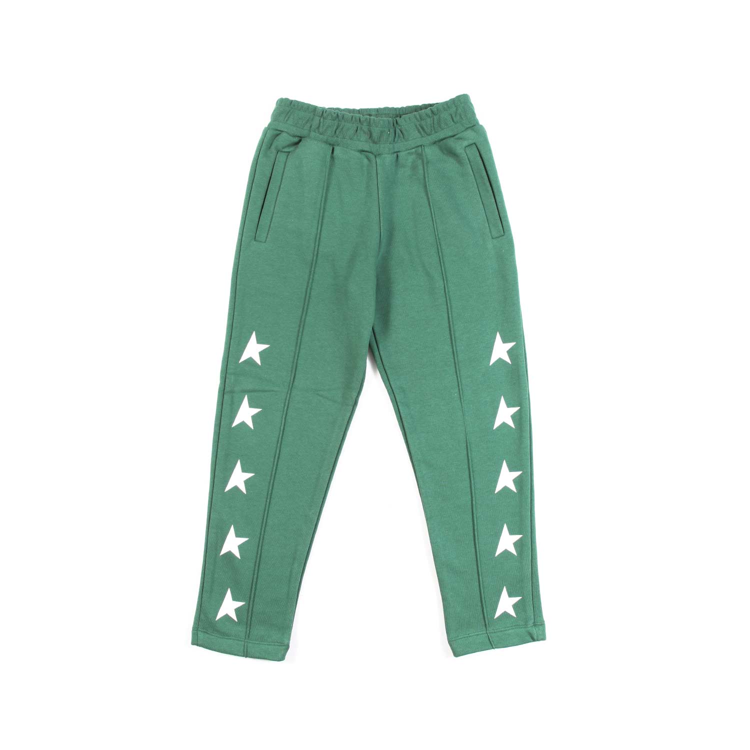 PANTALONE TUTA VERDE CON STELLE BIANCHE - annameglio.com abbigliamento moda
