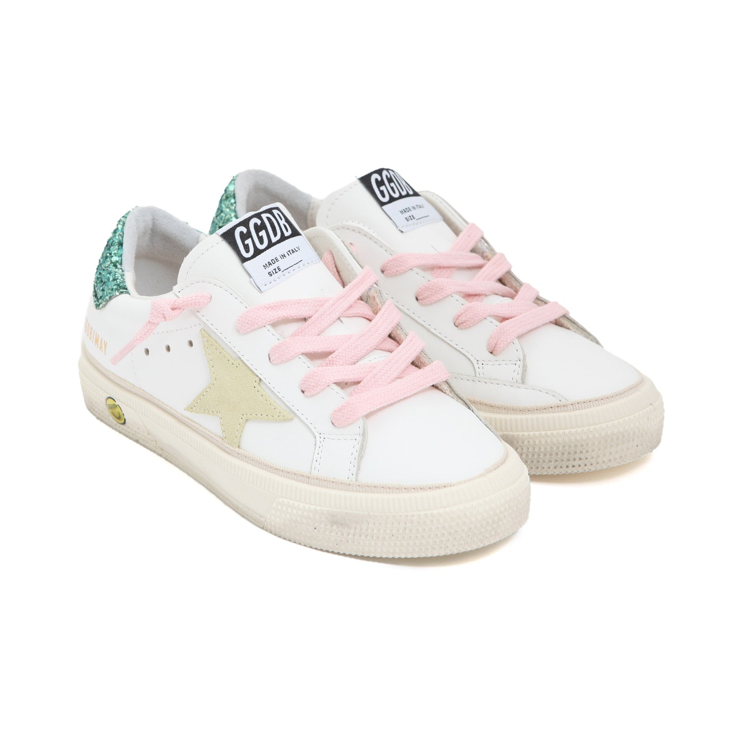 SNEAKER GGDB MAY BIANCA, VERDE E ROSA RAGAZZA - annameglio.com abbigliamento moda