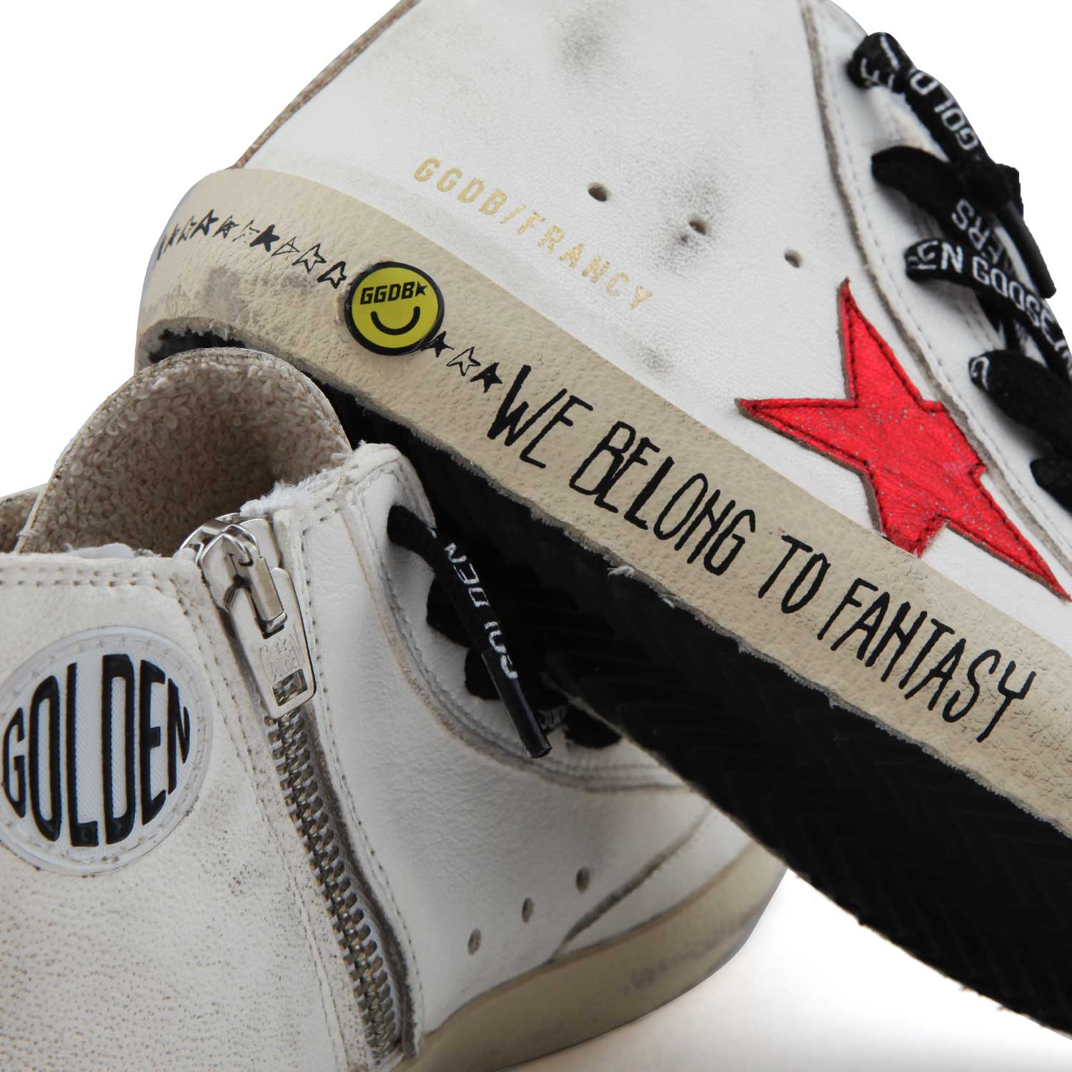 SNEAKER UNISEX FRANCY BIANCA, ROSSA E NERA TEEN - annameglio.com abbigliamento moda