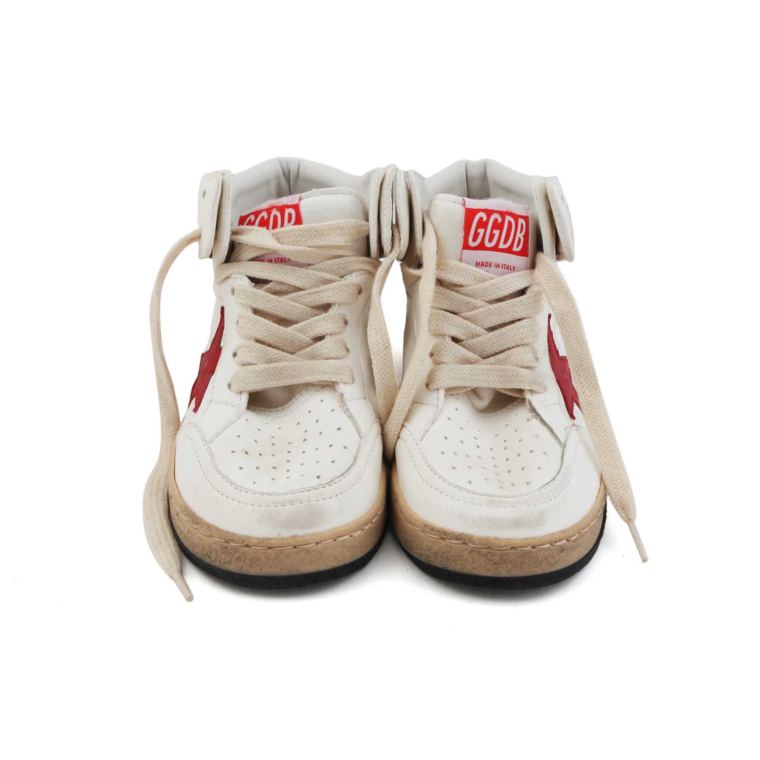 SNEAKER UNISEX GGDB SKY STAR BIANCA E ROSSA JUNIOR - annameglio.com abbigliamento moda