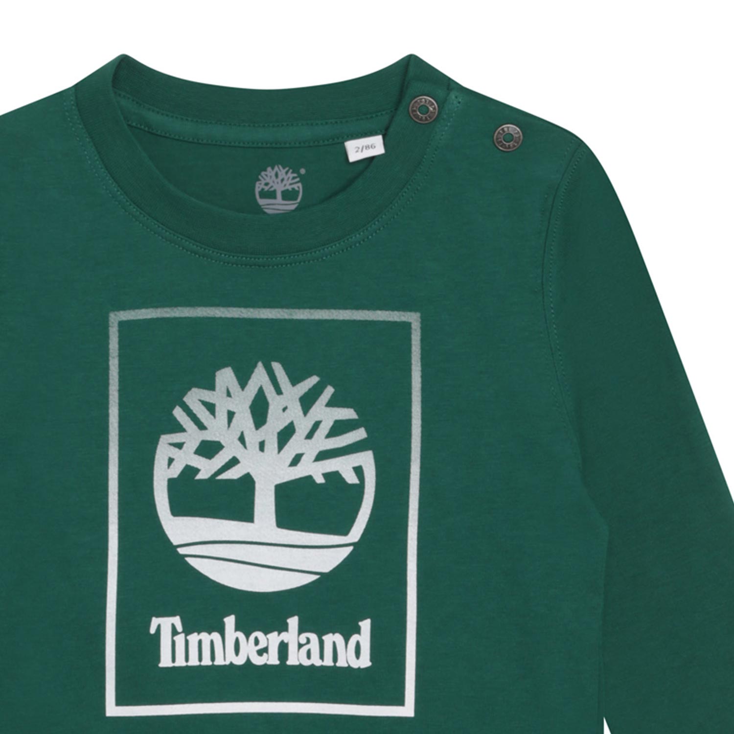 BABY T-SHIRT MANICA LUNGA VERDE CON LOGO SFUMATO - annameglio.com abbigliamento moda