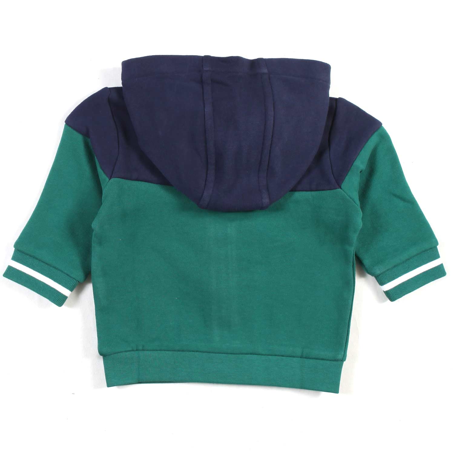 FELPA COLOR BLOCK BLU NAVY E VERDE BAMBINO - annameglio.com abbigliamento moda