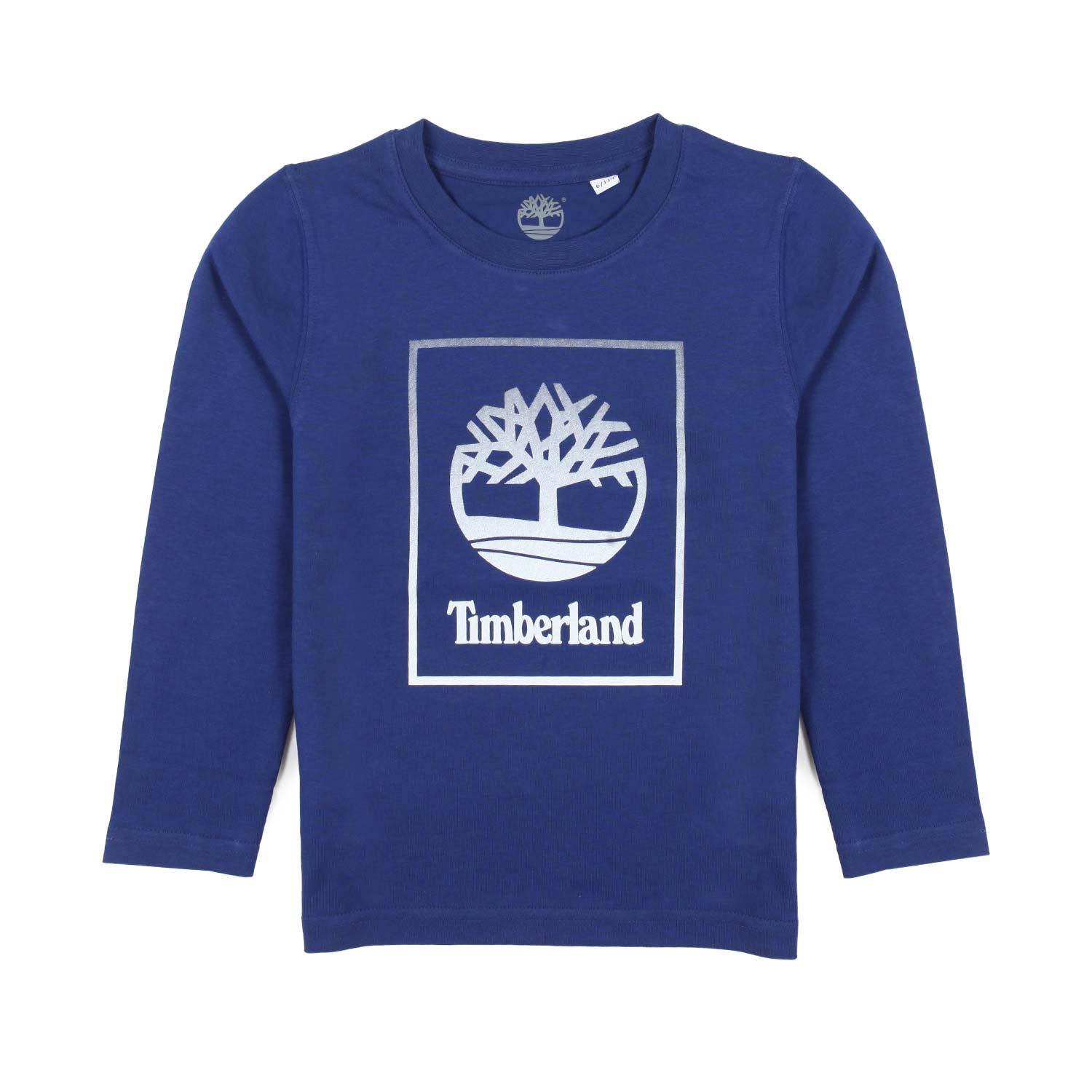 T-SHIRT MANICA LUNGA BLU INDACO CON LOGO SFUMATO - annameglio.com abbigliamento moda