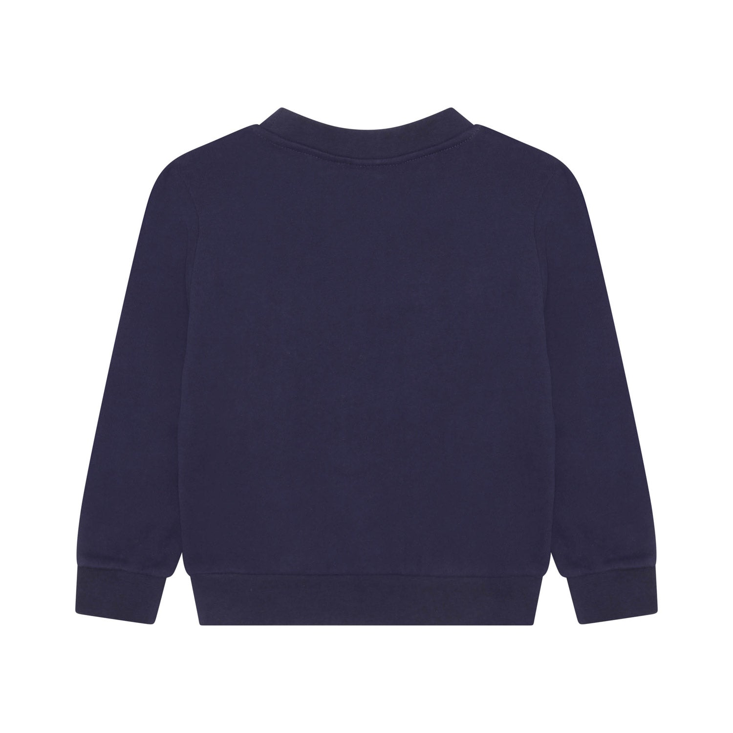 FELPA BLU SCURO CON MAXI LOGO BIANCO - annameglio.com abbigliamento moda