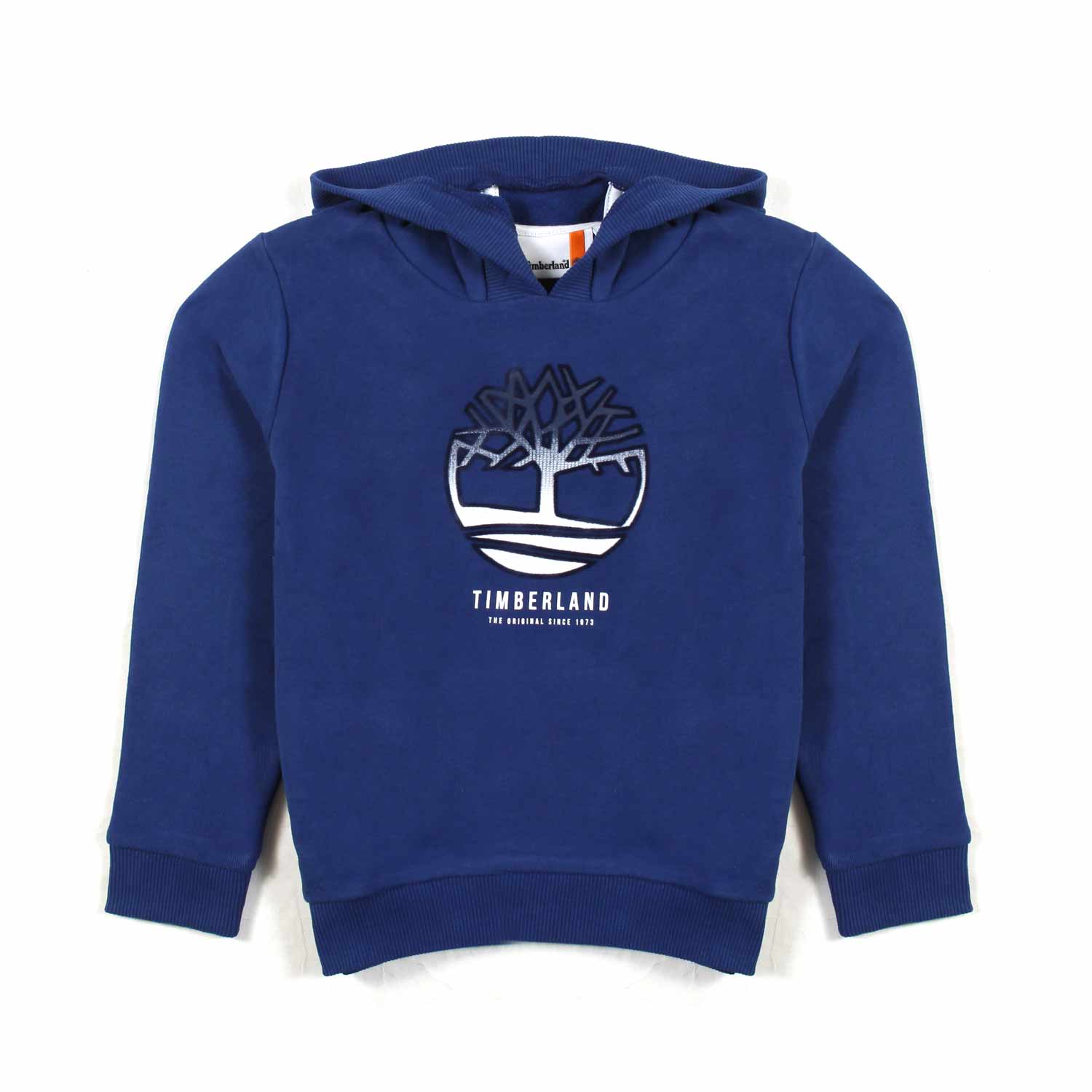 FELPA HOODIE BLU CON MAXI LOGO SFUMATO - annameglio.com abbigliamento moda