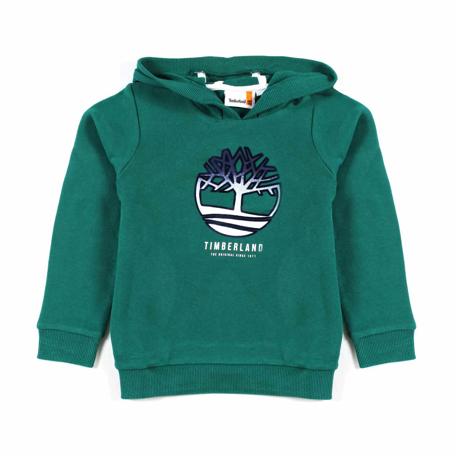 FELPA HOODIE VERDE CON MAXI LOGO SFUMATO - annameglio.com abbigliamento moda