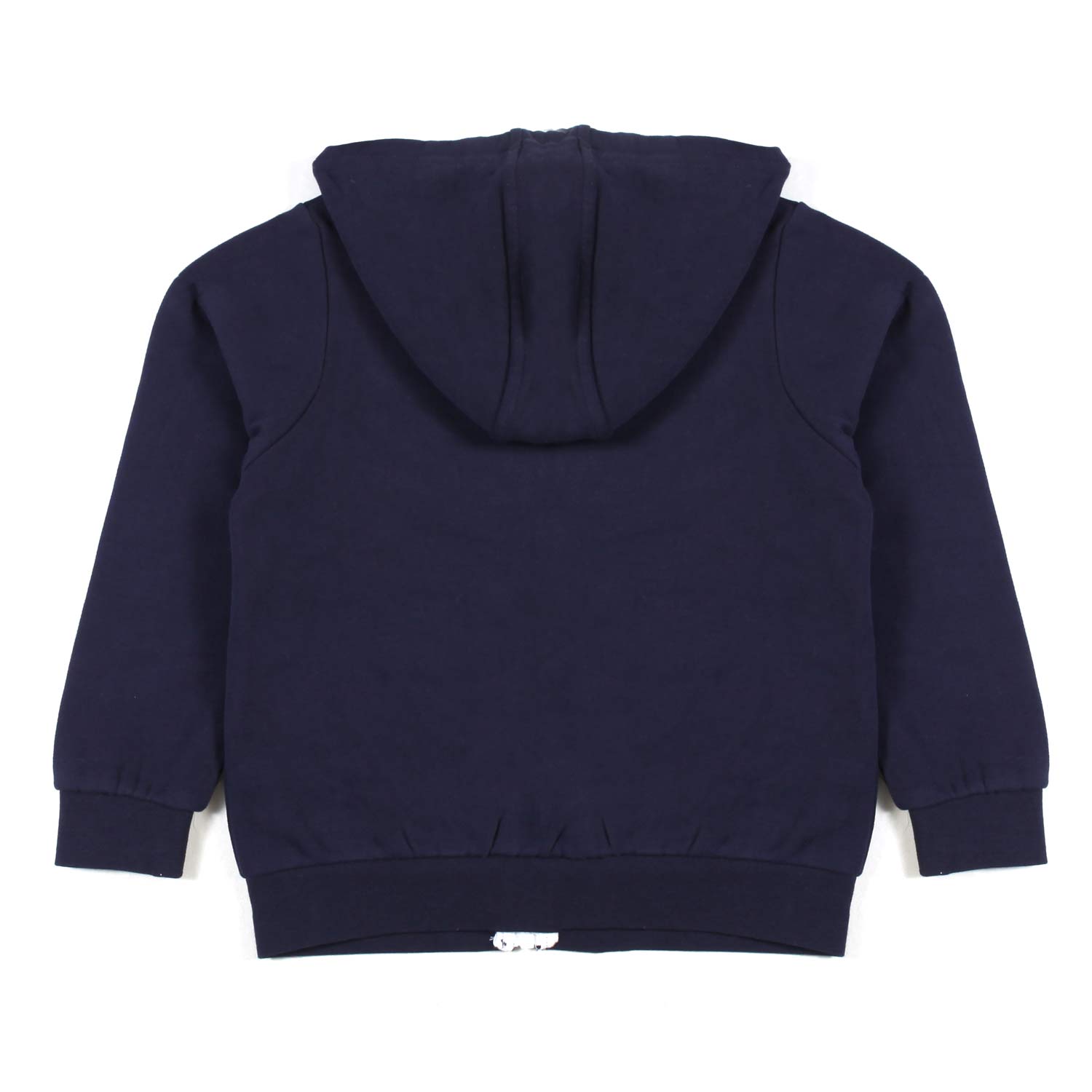 FELPA HOODIE BLU NAVY CON DETTAGLI BIANCHI - annameglio.com abbigliamento moda