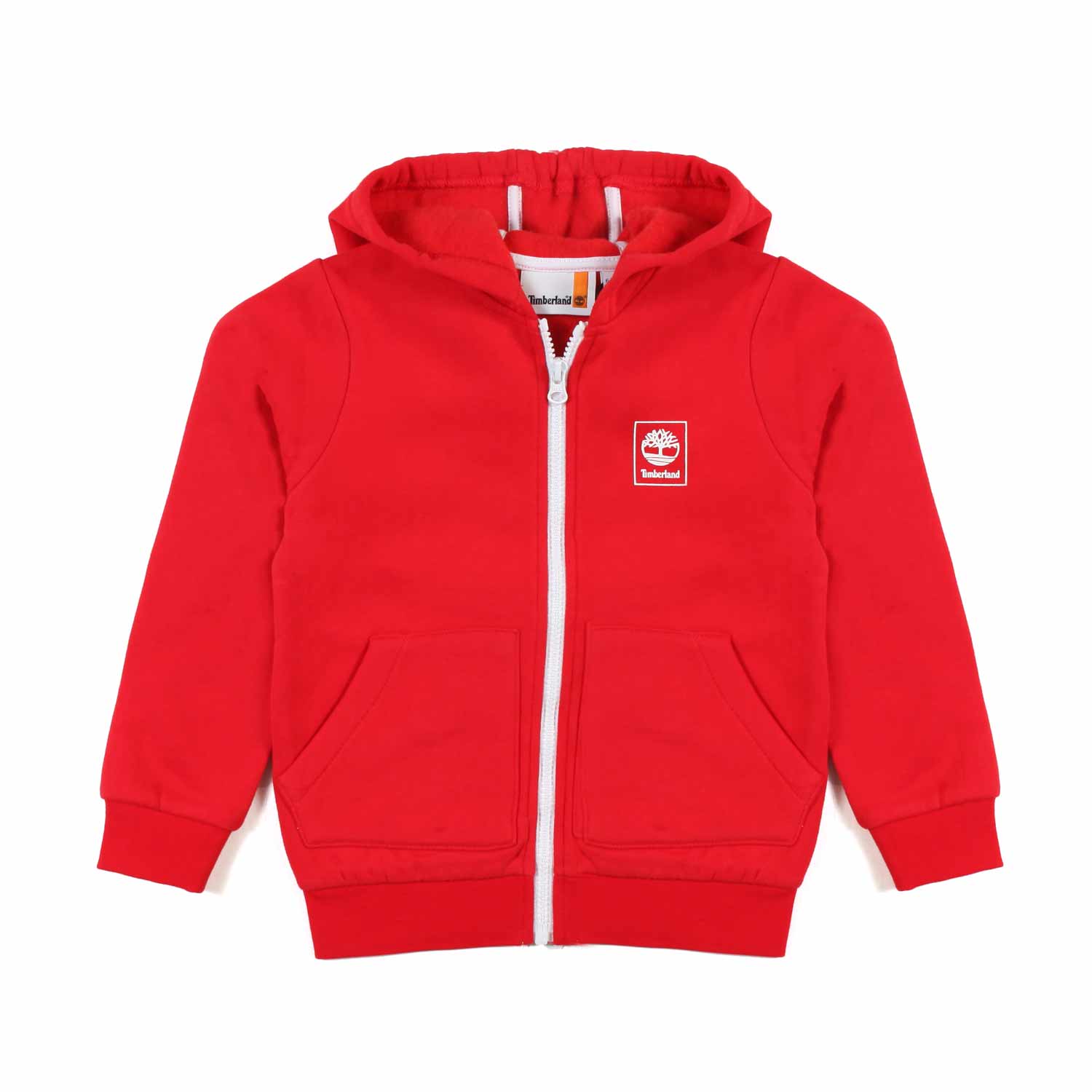 FELPA HOODIE ROSSA CON DETTAGLI BIANCHI - annameglio.com abbigliamento moda