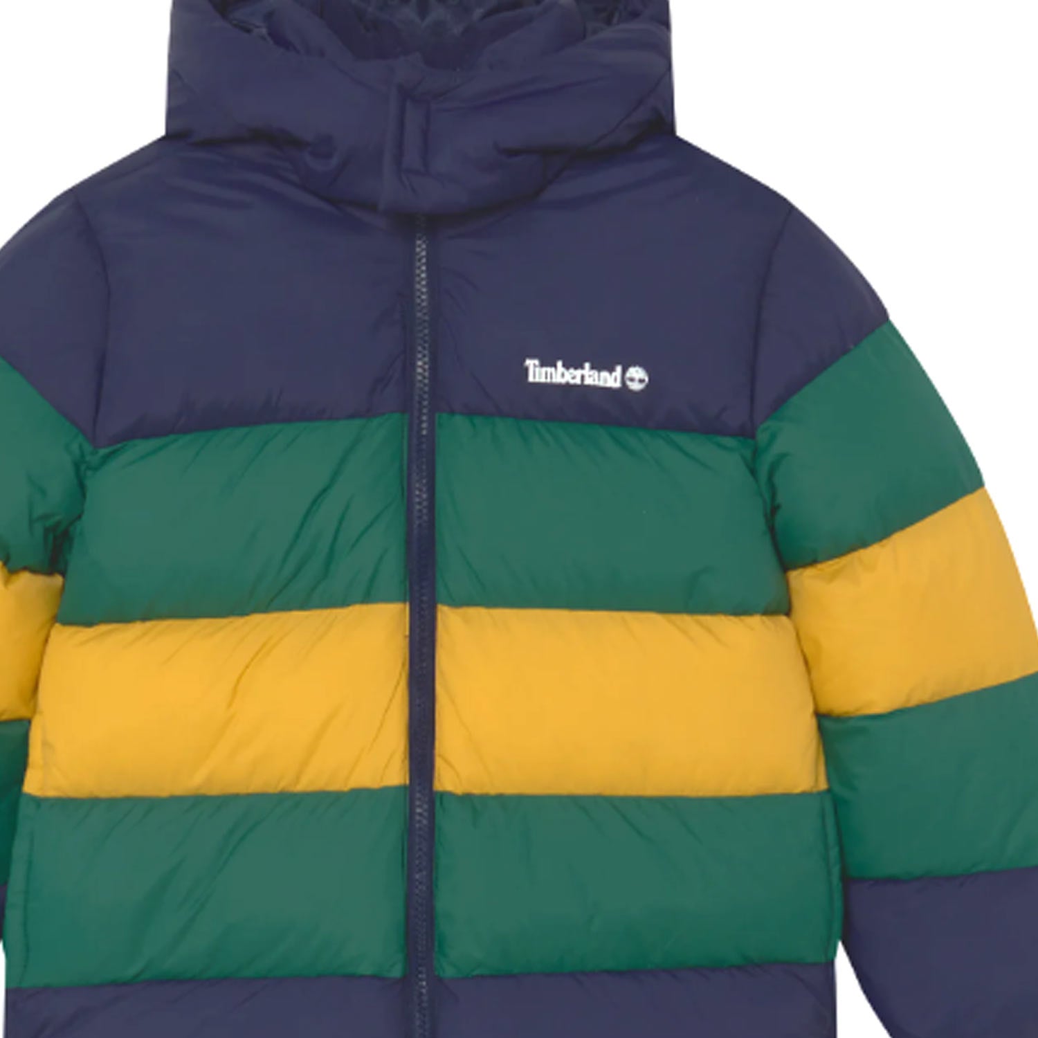 GIUBBOTTO PUFFER BLU VERDE E GIALLO BAMBINO - annameglio.com abbigliamento moda