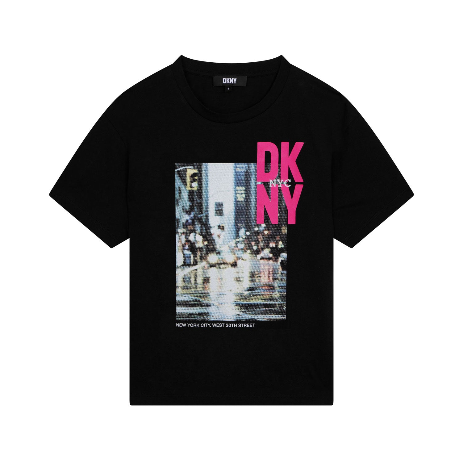 T-SHIRT NERA CON STAMPA FOTOGRAFICA BAMBINA E TEEN - annameglio.com abbigliamento moda