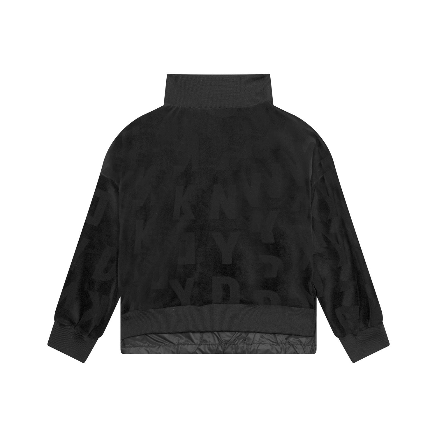 GIACCA NERA BIMATERIALE BAMBINA E TEENAGER - annameglio.com abbigliamento moda