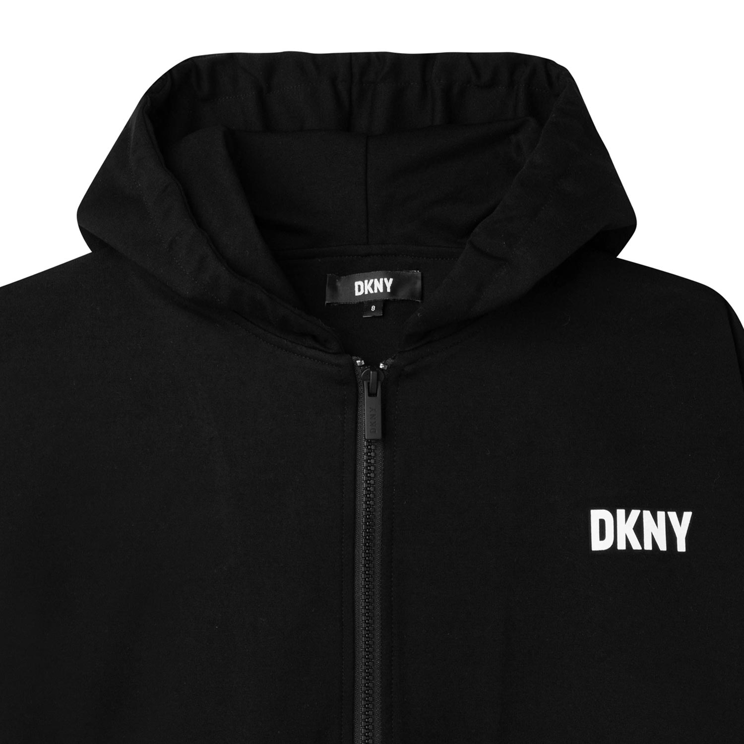 FELPA NERA CON CAPPUCCIO E LOGHI BIANCHI - annameglio.com abbigliamento moda