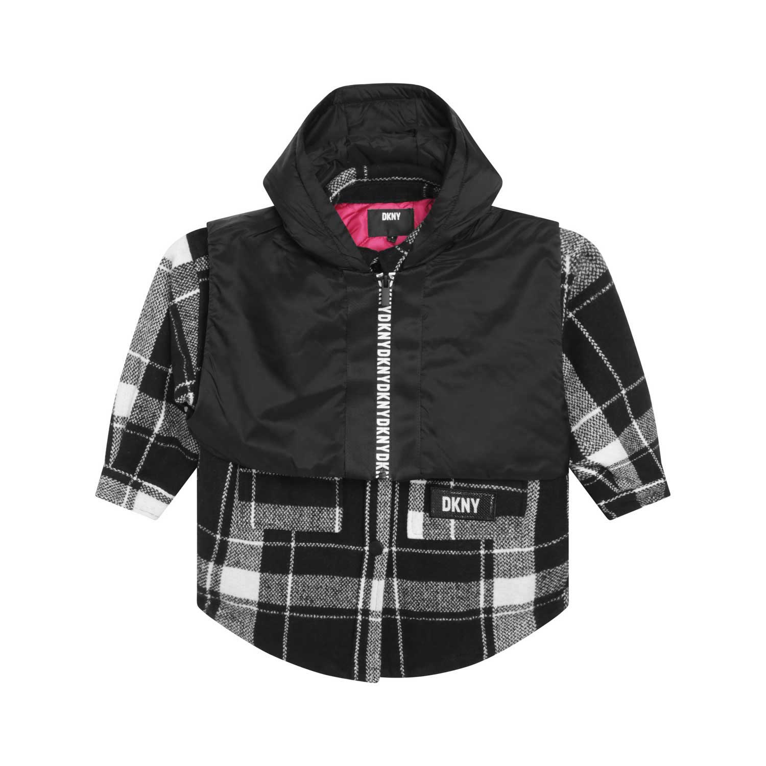 GIACCA CAMICIA NERA E BIANCA 2 IN 1 - annameglio.com abbigliamento moda