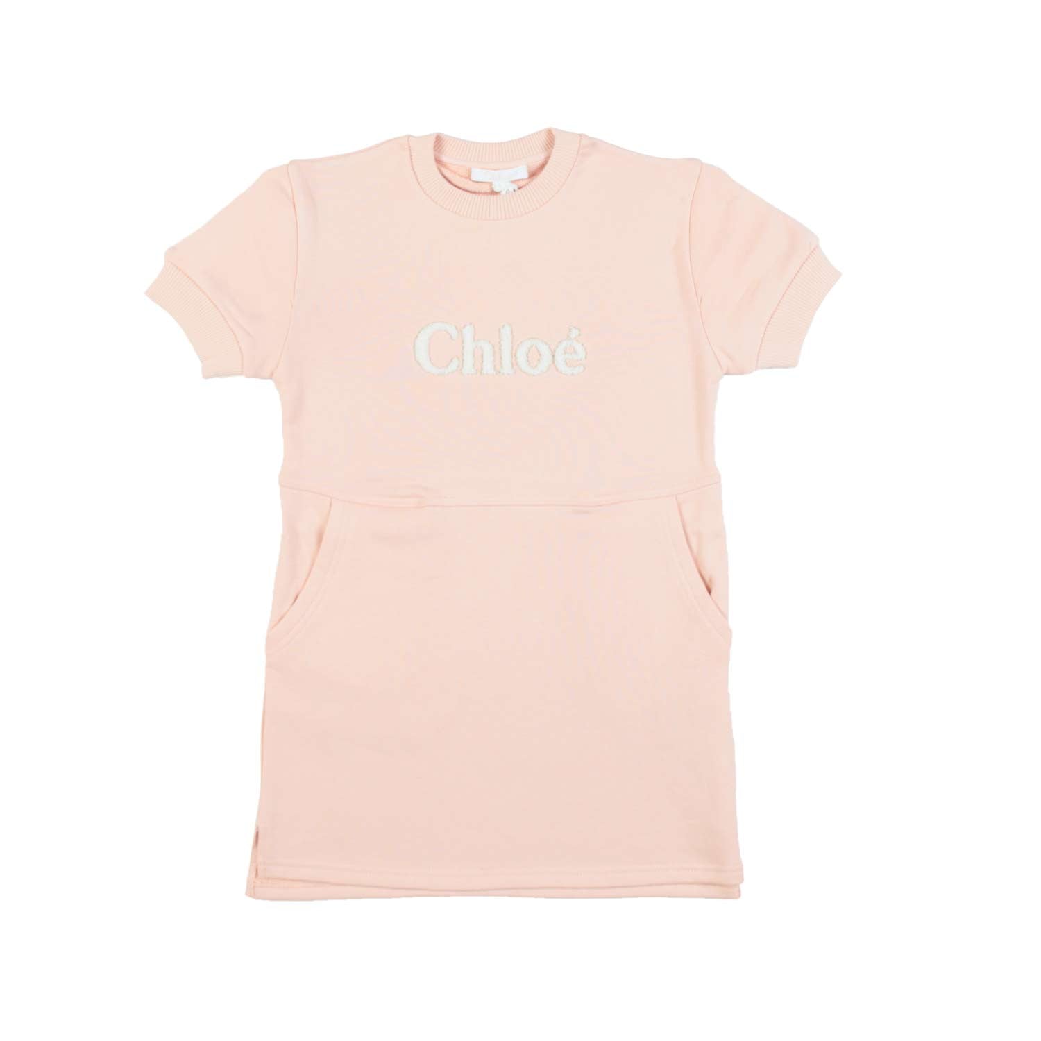 ABITO IN FELPA ROSA CARNE BAMBINA - annameglio.com abbigliamento moda
