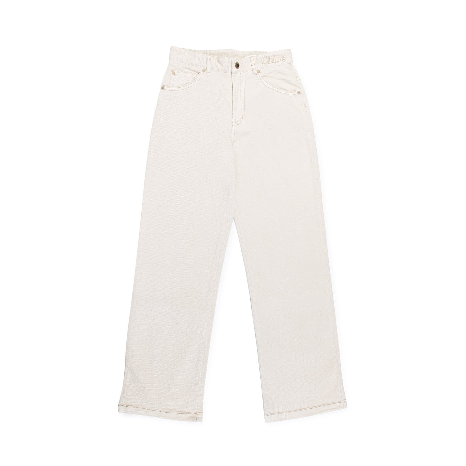 JEANS BEIGE CHIARO BAMBINA E TEENAGER - annameglio.com abbigliamento moda