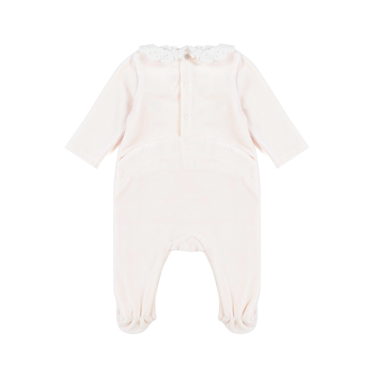 TUTINA ROSA CHIARO E BIANCA IN CINIGLIA NEONATA - annameglio.com abbigliamento moda