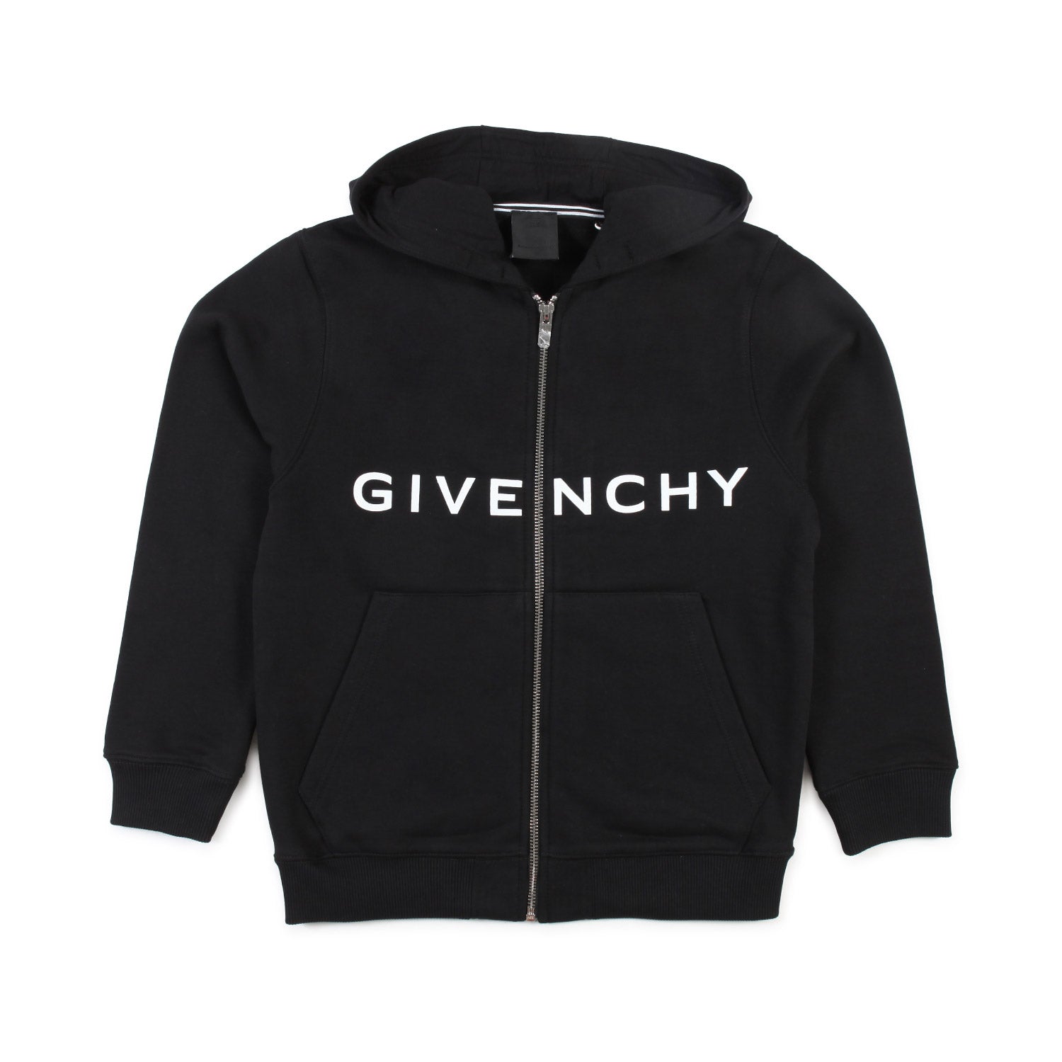 FELPA UNISEX NERA E BIANCA CON CAPPUCCIO - annameglio.com abbigliamento moda