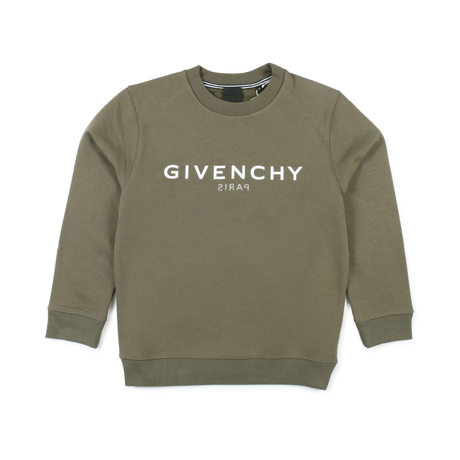 FELPA UNISEX VERDE OLIVA CON LOGHI BAMBINO E TEEN - annameglio.com abbigliamento moda