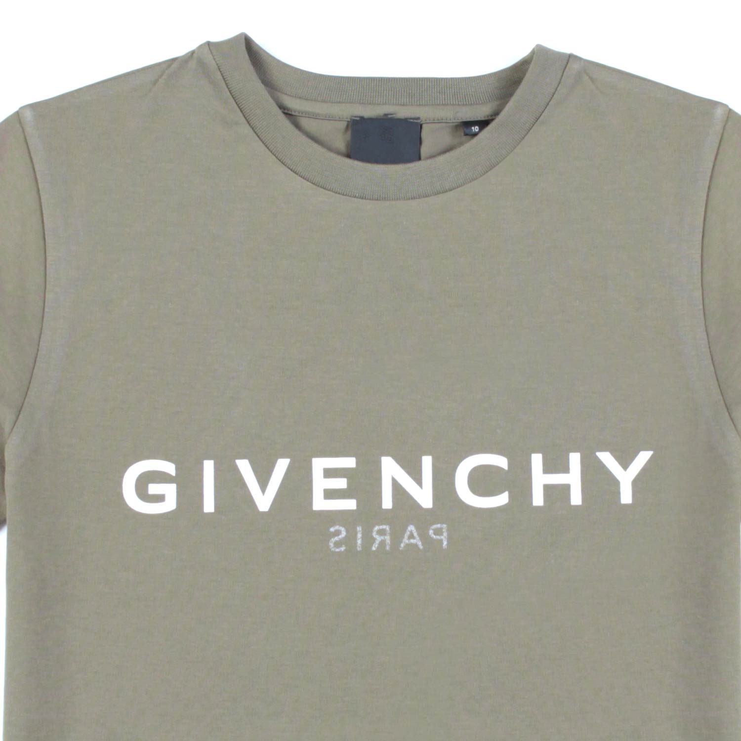 T-SHIRT VERDE MILITARE CON LOGHI BAMBINA TEEN - annameglio.com abbigliamento moda