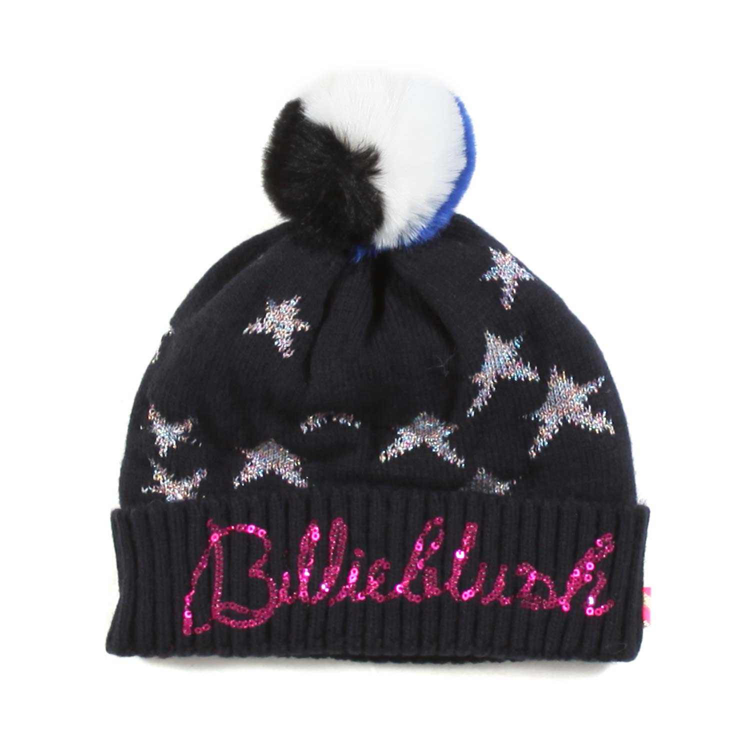 CAPPELLO POM PON BLU NAVY CON STELLE - annameglio.com abbigliamento moda